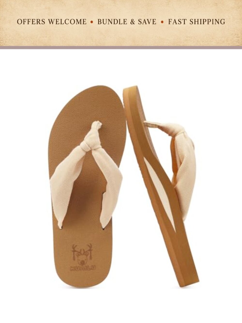 Women's Arch Support Flip Flops Cushioned Memory Foam Thong Sandals